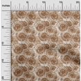 thumbnail image 2 of oneOone Silk Tabby Brown Fabric Ocean Sewing Craft Projects Fabric Prints By Yard 42 Inch Wide, 2 of 4