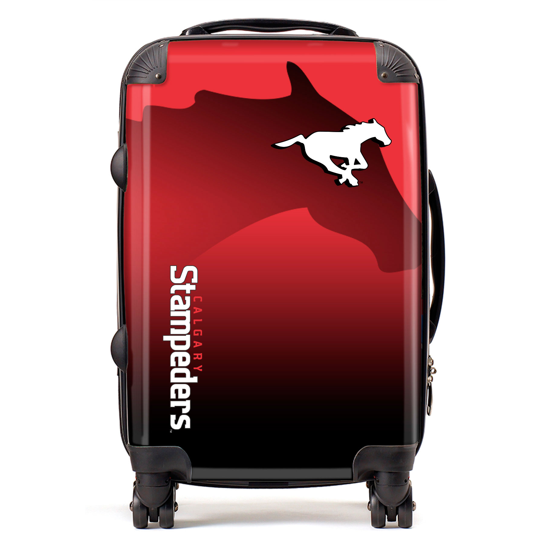 Calgary Stamps Goal Line Luggage, Carry-on Suitcase, 360° Spinner Carry-on, Custom Luggage, Luggage Set, Travel, TSA Lock