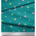 thumbnail image 2 of Soimoi Rayon Fabric Star & Planet Galaxy Printed Craft Fabric by The Yard 56 Inch Wide, 2 of 3