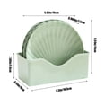 thumbnail image 3 of Tyidzon Creatives Shells Smalls Plates Desktop Spit Bones Garbage Crumbss Tray Plates Home Loading Snacks Nut Plates Tableware Set Food Tray, 3 of 6