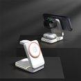 thumbnail image 4 of Birdeem Multifunctional Foldable Wireless Charger for Android and Ios Smart Phones Watches Earphones 3 in 1 Magnetic 15W Wireless Fast Charger with Led Light, 4 of 9