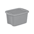 thumbnail image 1 of Sterilite 19 Liter Tote, Plastic Storage Bin with Snap-on Lid, Stackable, Gray, 1 of 7