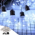 thumbnail image 1 of Dvkptbk outdoor string lights Solar String Lights Outdoor, Light Strings with 20 LED Filament Bulbs, Patio Lights for Home Garden Tents Porch Backyard Patio Party Wedding, 1 of 8
