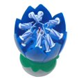 thumbnail image 3 of New Double-deck Rotating Music Lotus Flower Candle For Birthday, 3 of 3