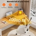 thumbnail image 2 of Portable Space Heater – Electric Ceramic Fan with 1500W/750W Fast Heating – Adjustable Thermostat, Quiet Operation – ETL Listed Safety – Warms Up to 200 Sq Ft – Silver, With Handle, 2 of 7