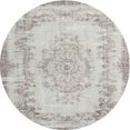 thumbnail image 1 of Ahgly Company Tapis Rond Traditionnel Persan Gris pour Intérieur, 3 Pieds Rond, 1 of 6