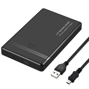 Yeacher 2.5'' HDD Enclosure for HDD/SDD to USB2.0 Plug and Play Portable Laptop External Hard Drive Enclosure