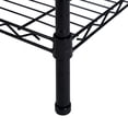 thumbnail image 4 of Hyper Tough 4 Tier Metal Storage Rack, Wire Shelving, 350lbs Loading Capacity for Each Shelf, Black Color, 4 of 8