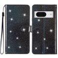 thumbnail image 1 of Compatible avec Google Pixel 8 Étui Portefeuille Scintillant à Paillettes avec Étui à Rabat à Poche pour Carte, 1 of 5