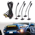 thumbnail image 2 of 5PCS Car Front Grill Lights Fit for Durango 2011-2021 Grille LED Yellow Lights Black Lens, 2 of 10