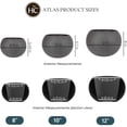 thumbnail image 4 of The HC Companies 8 Inch Atlas Sphere Planter, Round Plastic Plant Pot, Gray, 4 of 5