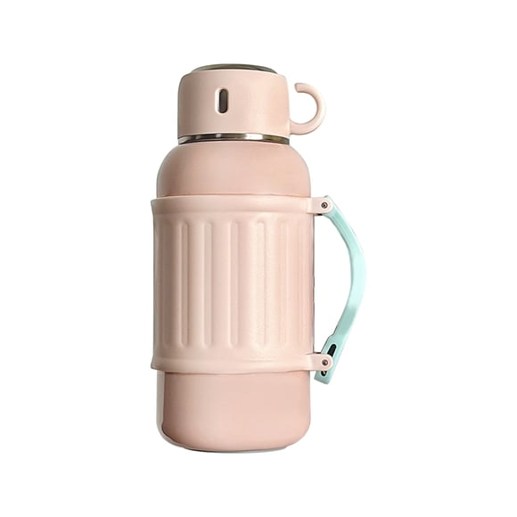 Stainless Steel Water Bottle 1000ml, Vacuum Insulated Gallon Jug with Handle, Double Wall bottle for Hot Cold Drinks, Camping