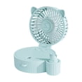 thumbnail image 1 of TopLLC Portable Misting Fan, Cute Cat Personal Design Spray Water Desk Fan with Colorful LED Lights, Rechargeable Foldable Air Conditioner Fan 3 Speed Quiet Strong Airflow Cooling Fan for Office Home, 1 of 9