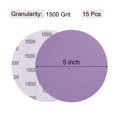 thumbnail image 2 of Unique Bargains 15 Pack 5-Inch Purple Sanding Discs 1500 Grits Hook & Loop Professional Aluminum Oxide Sandpaper, 2 of 6