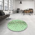 thumbnail image 4 of Ahgly Company Tapis d'Aire Rectangulaire Transitionnel Vert pour Intérieur, Lavable à la Machine, 2 Pieds x 5 Pieds, 4 of 7