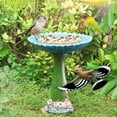 thumbnail image 1 of Antique Resin Birdbath Ornament Garden For Patio Yard Desktop Display, 1 of 8