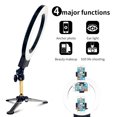 thumbnail image 1 of SalonMore Pro Photography Set 12" LED Ring Lamp 2500K-6000K Dimmable Ring Light Kit Black, 1 of 5