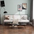 thumbnail image 2 of Costway Metal Daybed Frame Twin Size Slat Support Mattress Foundation Living Room Silver, 2 of 9