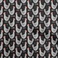thumbnail image 1 of oneOone Velvet Black Fabric Rooster Cock Sewing Craft Projects Fabric Prints By Yard 58 Inch Wide-MA, 1 of 4