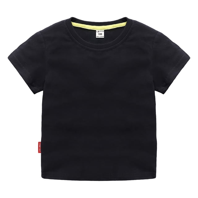 Kcodviy T-Shirts Classiques 2T pour Garçons et Filles, Coupe Ajustée, Col Ras du Cou, T-Shirt Garçon / Coton Doux, sous-Chandails Garçons Multiples, Paquet, Manches Courtes, sous-Chandails de Base pour Garçon, Tout-Petits et Enfants