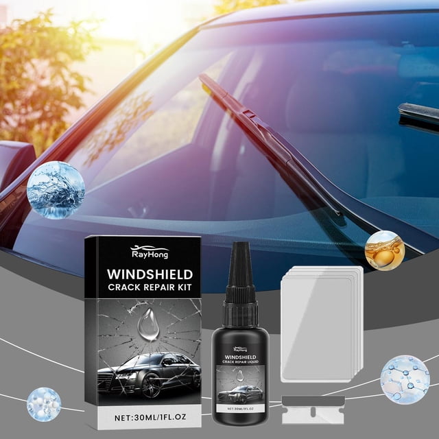 Dvkptbk Kit de Colle de Réparation pour Pare-Brise Kit de Liquide de Réparation Nanos 30 ml