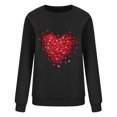 thumbnail image 4 of Aboser T-Shirts de la Saint-Valentin pour Femmes à Manches Longues Hauts de Fête T-Shirt de la Saint-Valentin Blouse Décontractée à Cœur d'Amour T-Shirt Doux à Col Rond Raglan, 4 of 4