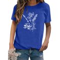 thumbnail image 2 of Pompotops T-shirt à Manches Courtes Imprimé Mode pour Femmes Blouse Décontractée Ample en Solde, 2 of 7