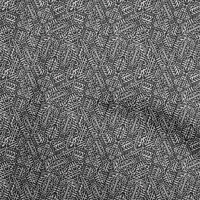 oneOone Polyester Spandex Royal Blue7 Fabric Abstract Sewing Craft Projects Fabric Prints By Yard 56 Inch Wide