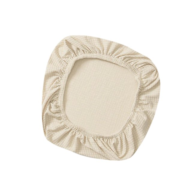 Elastic Office Chair Seat Covers Stretchable Chair Slipcover Cream
