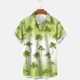 thumbnail image 2 of Weiqiqre Mens T-shirts Loose Fit, Floral Print Tropical Button Down Shirts, 2 of 3