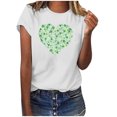 thumbnail image 1 of Chemises de la Saint-Patrick pour Femmes Saint-Valentin Imprimé Hiver Décontracté Floral Haut Saint-Patrick, 1 of 4