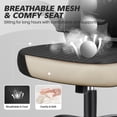 thumbnail image 4 of COOLHUT Ergonomic Office Chair with Adjustable Lumbar Support and Padded Filp-up Armrests, Comfort Breathable Mesh Home Office Desk Chair with Wheels, Adjustable Height Computer  Gaming Chair, 4 of 13
