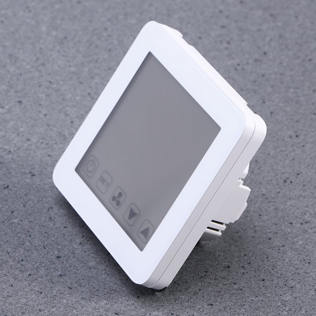 CTIRCHIU Wireless Programmable Thermostat with Large LCD Display for Heating Use White PC and ABS 7 Days 4 Period Programming