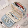 thumbnail image 1 of Boovnll Trousse à Crayons, Grande Capacité Portable Multi-Couches, Trousse à Crayons avec Fermeture Éclair pour Maison, Bureau, Rangement, Trousse à Crayons, 1 of 8