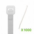 thumbnail image 1 of NavePoint 10 Inch Nylon Cable Wire Zip Tie 50 lbs - Natural White 1000 Pack Lot Pcs Qty, 1 of 4