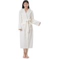 thumbnail image 1 of Sunny Forrest Arctic Pure Hooded Robe with front pockets - White (CA/US, Alpha, XX-Large, 3X-Large, Regular, Regular, Arctic White), 1 of 1