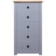thumbnail image 2 of vidaXL Sideboard Grey 46x40x89 cm Pine Panama Range, 2 of 5