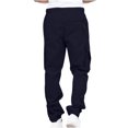 thumbnail image 5 of Autumn And Winter Mens Solid Color Work Pants Drawstring Leg Mouth Sticky Tape Pocket Casual Pants, 5 of 5