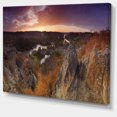 thumbnail image 2 of Paysage Automne Coucher de Soleil Panorama - Paysage Toile Art Print, 2 of 4