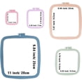 thumbnail image 3 of Embroidery Hoops Set 5 Pcs, 3/4.3/6.5/8.7/11 inch ABS Plastic Embroidery Round Cross Stitch Hoop for Embroidery And Cross Stitch Craft Sewing, 3 of 7