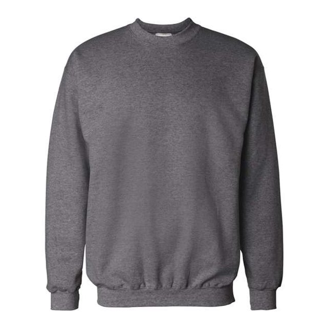 Hanes Chandail à Col Rond pour Adulte en Coton Ultime, TTG, Charbon Chiné
