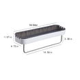 thumbnail image 2 of EGNMCR Bathroom Storage & Organization Adhesive White Shower Caddy, Adhesive No Drill Rack Floating Shower Shelf With Hooks, Suction, Shower Organizer For Bathroom Camper Storage rack, 2 of 7