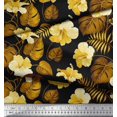 thumbnail image 3 of Soimoi Rayon Crepe Fabric Floral & Leaves Tropical Decor Fabric Printed Yard 46 Inch Wide, 3 of 3