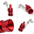 thumbnail image 3 of Baohd 2 Valves Anti-Bruit Sifflet Roue de Ver Superchargeur Embout Sonore Voiture Argentsifflet Bas Accessoires de Simulateur de Roue Rouge L, 3 of 6