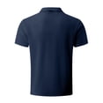 thumbnail image 3 of Pisexur Mens Ribbed Dress Shirts Short Sleeve Relaxed Fit Golf Shirt Tops Summer Solid Color Collar Button Down Blouses Casual Work Out Shirts for Mens Trendy, 3 of 3