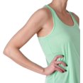 thumbnail image 3 of Bella Ladies Flowy Racerback Tank, L, Mint, 3 of 5