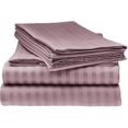 thumbnail image 3 of 400 Thread Count 100% Egyptian Cotton Sleeper Sofa Bed Sheet Set Stripe with 4 -PCS Fitted Straps, 3 of 5