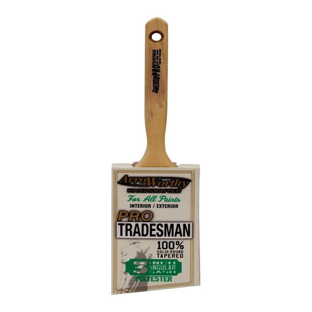 Arroworthy 1807197 Pro Tradesman 3 in. Angle Polyester Blend Paint Brush