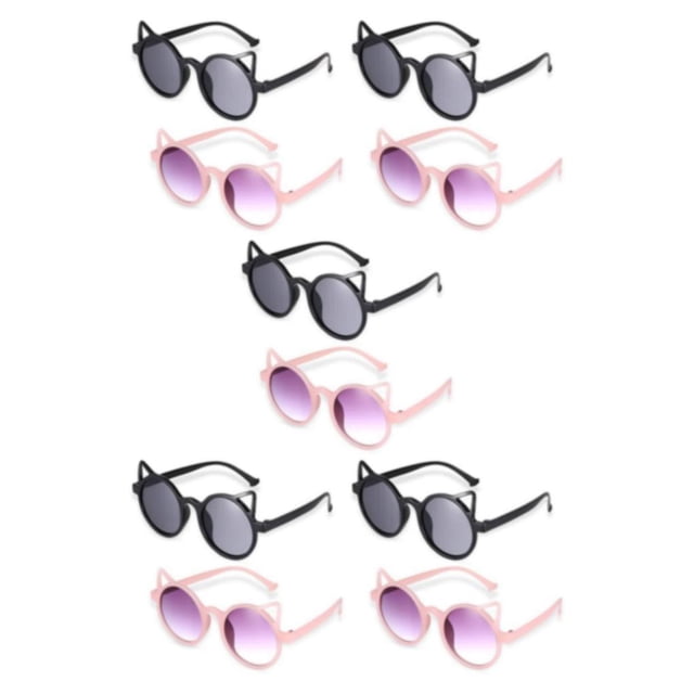 Transemion 2piece Comfortable Children Sunglasses With Wide Application And UV 380 Protection Picnic Cute 5Set