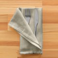 thumbnail image 3 of Ensemble de 4 serviettes en coton Casual Classic vert, 3 of 3